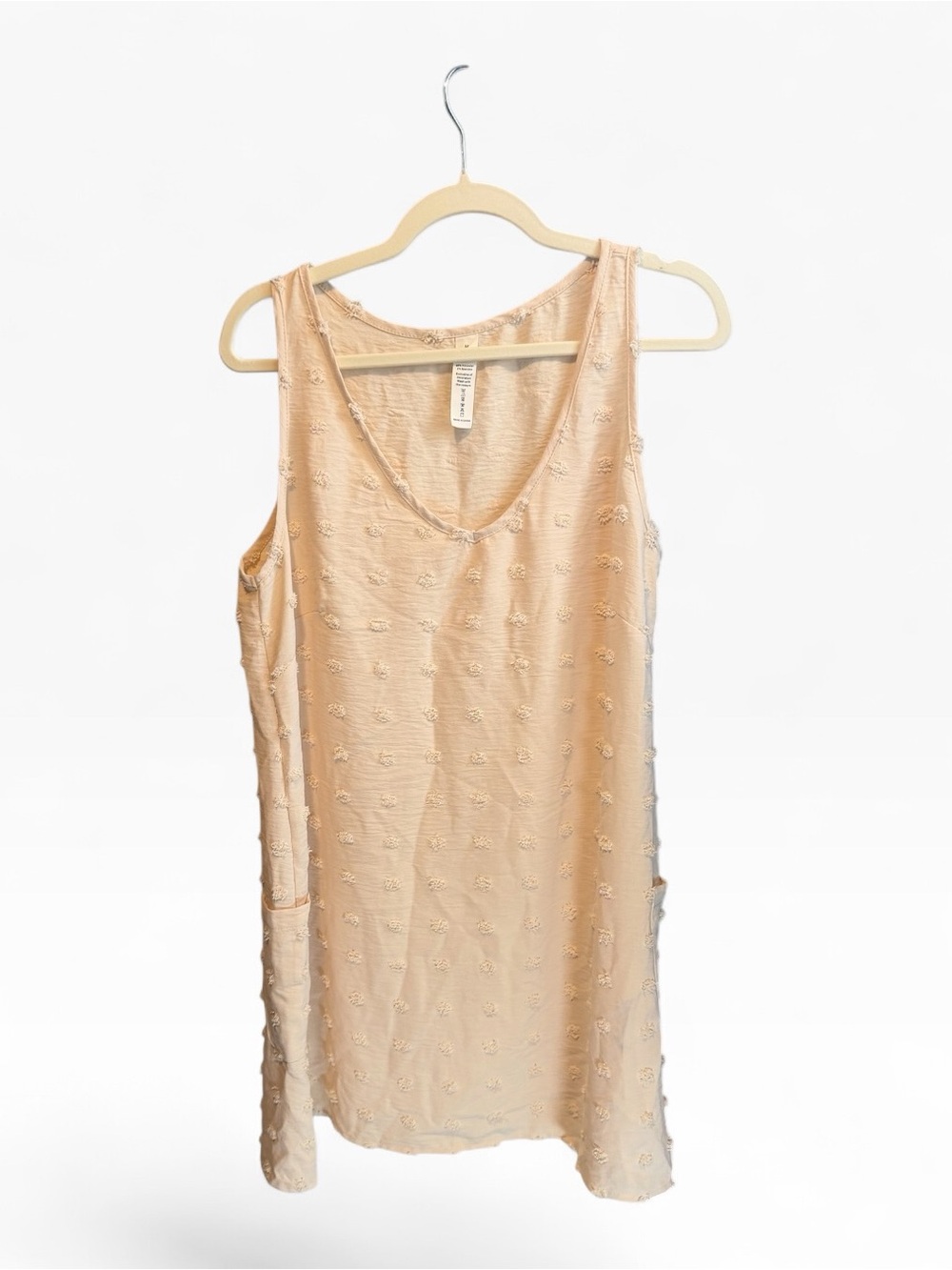 Women's Sleeveless Embroidered Dress in Cream